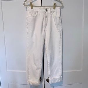 Madewell White Perfect Summer Jean, 28